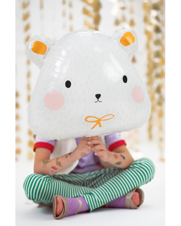Foil balloon Polar bear, 51x45cm, mix