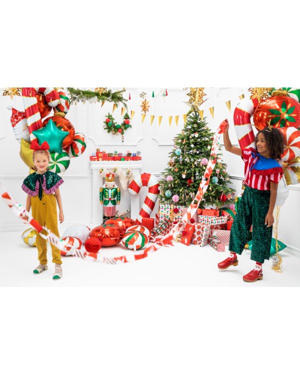 Standing foil balloon Nutcracker, 34x85cm, mix