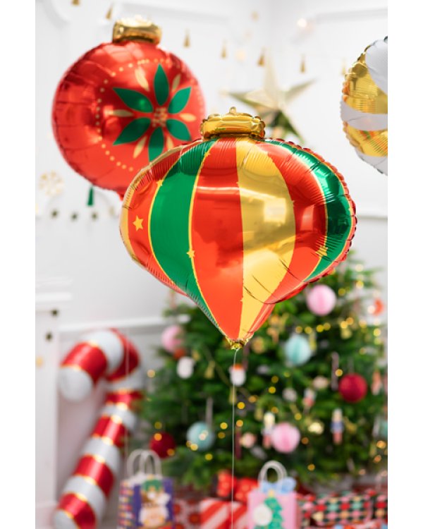 Foil balloon Christmas Bauble, 51x49cm, mix
