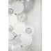 Foil balloons Stars, 12cm, silver (1 pkt / 25 pc.)