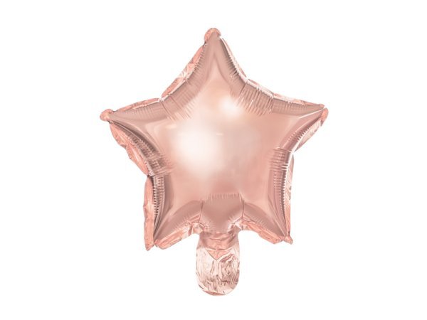 Foil balloons Stars, 22cm, rose gold (1 pkt / 25 pc.) Foil balloons Stars, 22cm, rose gold (1 pkt / 25 pc.)