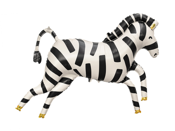 Foil balloons Zebra, 115x85 cm, mix Foil balloons Zebra, 115x85 cm, mix