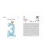 Standing foil balloon Number ''3'' , 84 cm, sky-blue