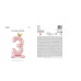  Standing foil balloon Number ''3'' , 84 cm, light pink