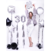Foil Balloon Ball, 40cm, silver