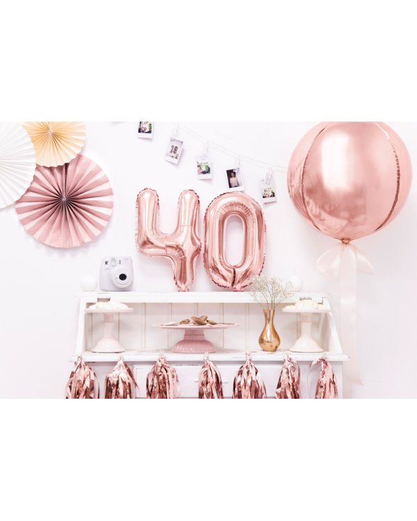 Foil Balloon Ball, 40cm, rose gold