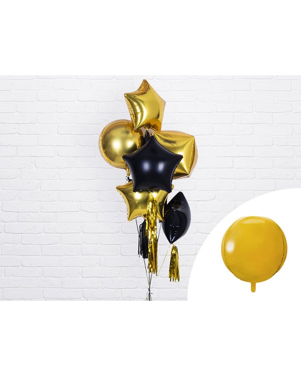 Foil Balloon Ball, 40cm, gold