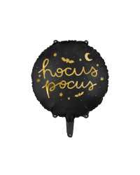 Foil balloon Hocus Pocus, 45 cm, black