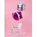 Foil Balloon Cubic, 35x35x35cm, dark pink