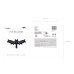 Foil balloon Bat, 40,5x13 cm, mix
