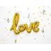Foil Balloon Love, gold, 73x59cm