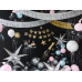 Foil balloon Happy New Year, 45 cm, black
