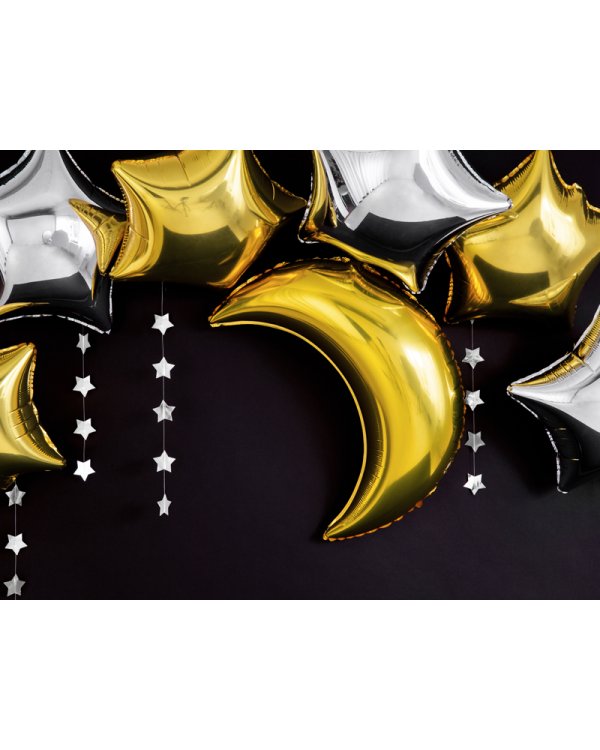 Foil balloon Moon, 60cm, gold