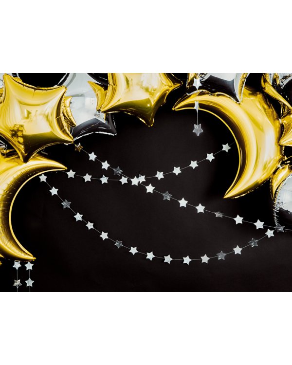 Foil balloon Moon, 60cm, gold
