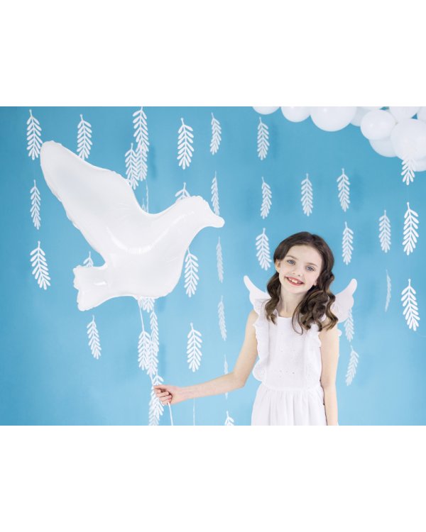 Foil Balloon Dove, white, 77x66cm