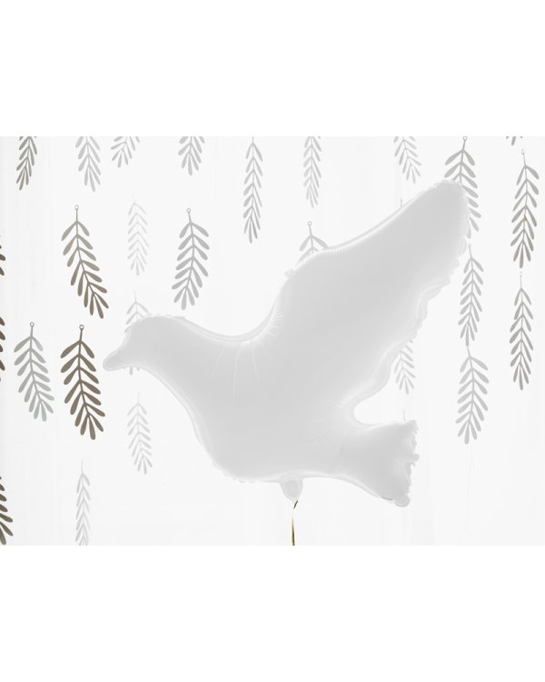 Foil Balloon Dove, white, 77x66cm