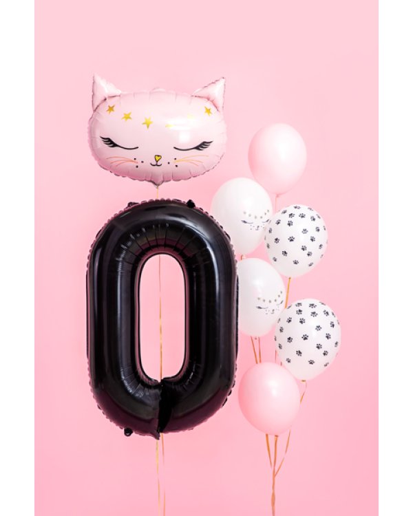 Foil Balloon Number ''0'', 86cm, black