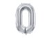 Foil Balloon Number ''0'', 86cm, silver