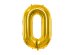 Foil Balloon Number ''0'', 86cm, gold