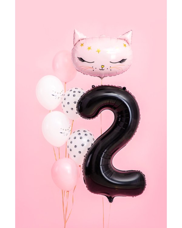 Foil Balloon Number ''2'', 86cm, black