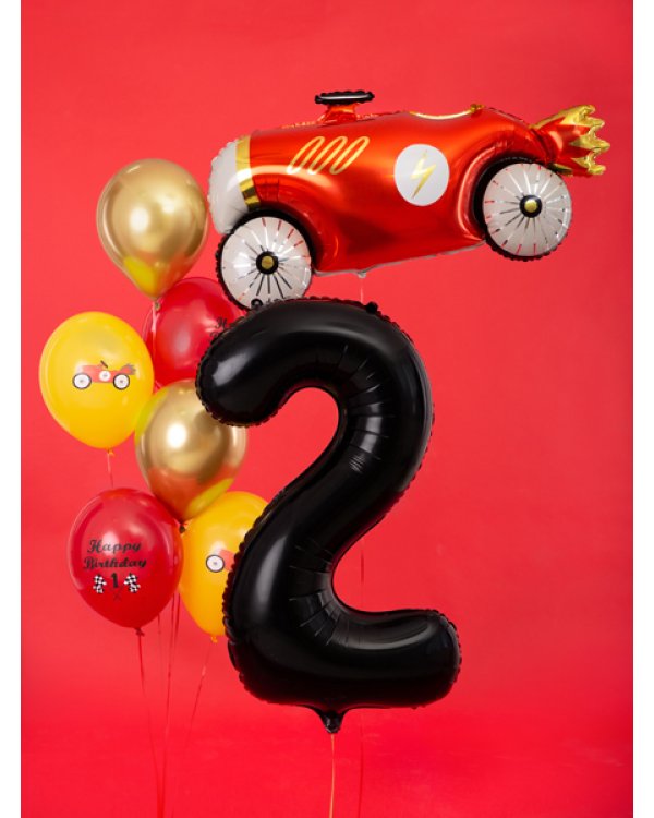 Foil Balloon Number ''2'', 86cm, black
