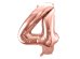 Foil Balloon Number ''4'', 86cm, rose gold