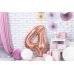 Foil Balloon Number ''4'', 86cm, rose gold