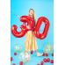 Foil Balloon Number ''5'', 86cm, red