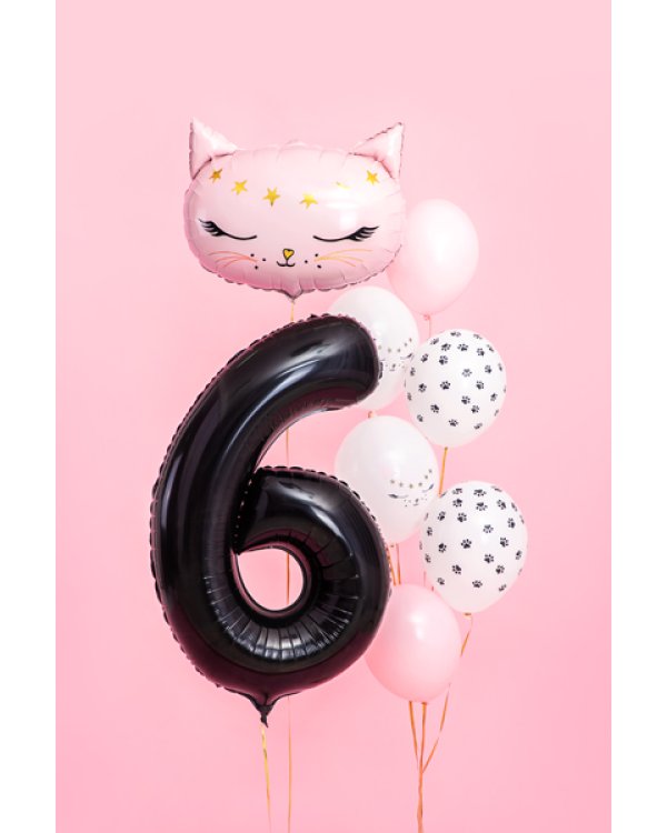 Foil Balloon Number ''6'', 86cm, black