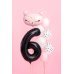 Foil Balloon Number ''6'', 86cm, black