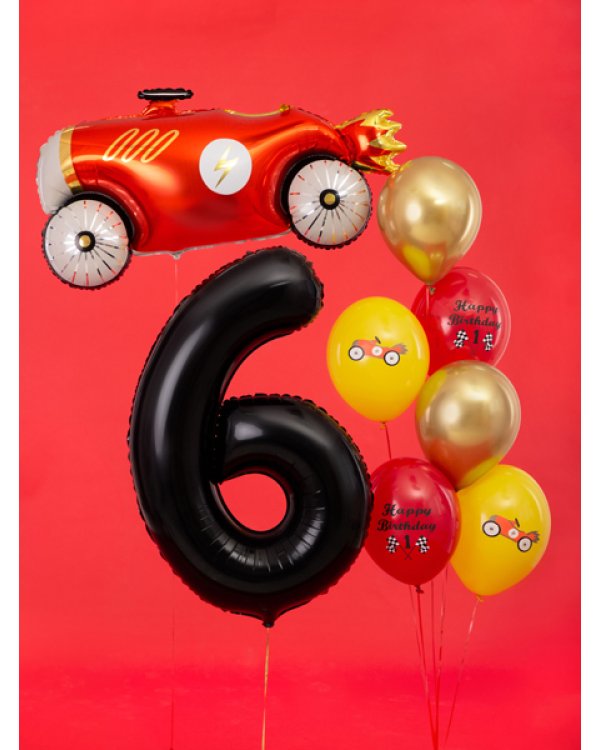 Foil Balloon Number ''6'', 86cm, black