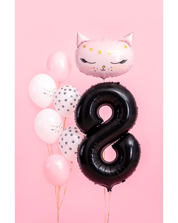 Foil Balloon Number ''8'', 86cm, black