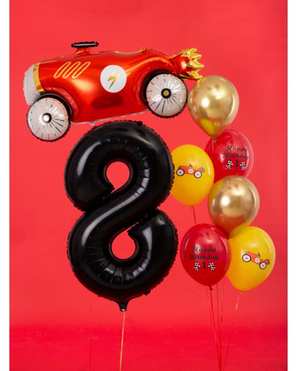 Foil Balloon Number ''8'', 86cm, black