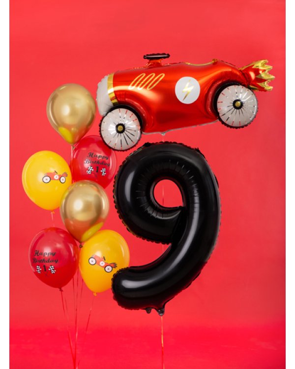 Foil Balloon Number ''9'', 86cm, black