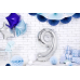 Foil Balloon Number ''9'', 86cm, silver