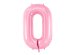Foil Balloon Number ''0'', 86cm, pink