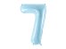 Foil Balloon Number ''7'', 86cm, light blue