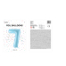 Foil Balloon Number ''7'', 86cm, light blue