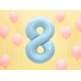 Foil Balloon Number ''8'', 86cm, light blue