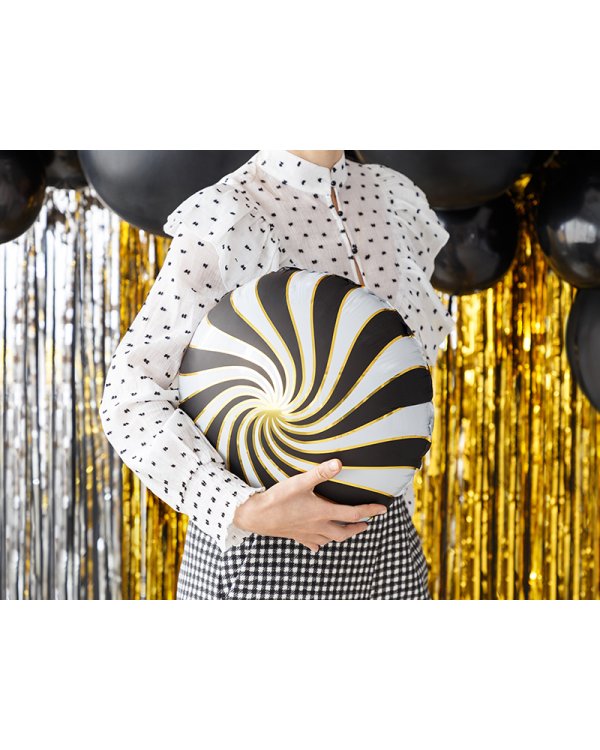 Foil balloon Candy, 35cm, black