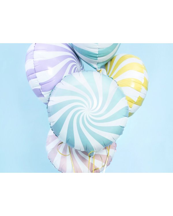Foil Balloon Candy, 35cm, light blue