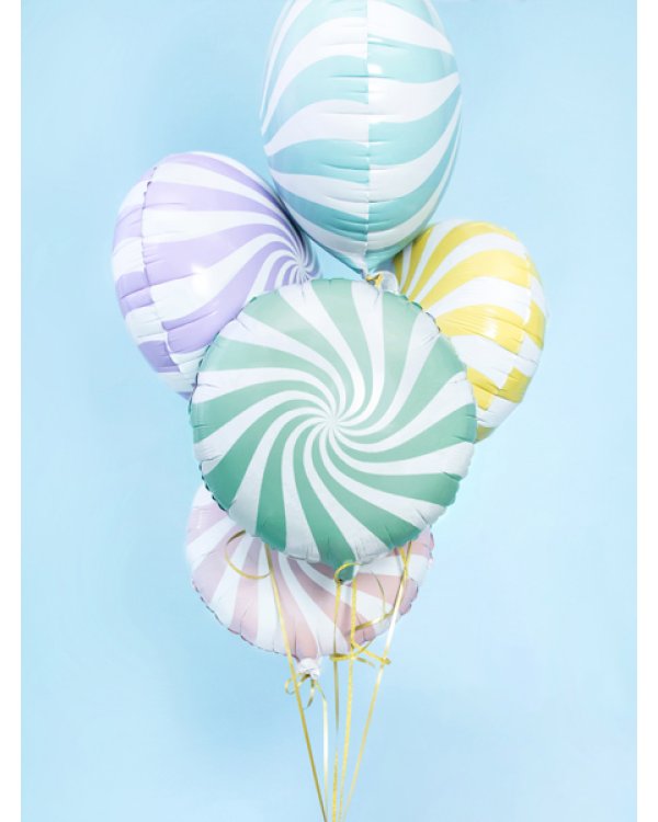 Foil Balloon Candy, 35cm, mint