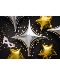 Foil balloon 4-point Star, 45 cm, gold