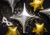 Foil balloon 4-point Star, 45 cm, gold