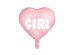 Foil Balloon Heart - It's a girl, 45cm, light pink