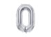 Foil Balloon Number ''0'', 72cm, silver