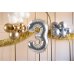 Foil Balloon Number ''3'', 72cm, silver