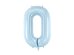 Foil Balloon Number ''0'', 72cm, light blue
