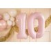Foil Balloon Number ''0'',72cm, light pink