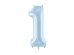 Foil Balloon Number ''1'', 72cm, light blue
